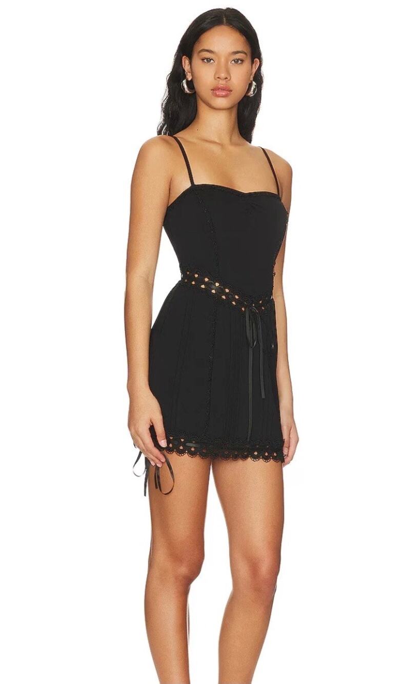 For Love & Lemons Sistine Mini Dress Coquette Dark Feminine Going Out Dress